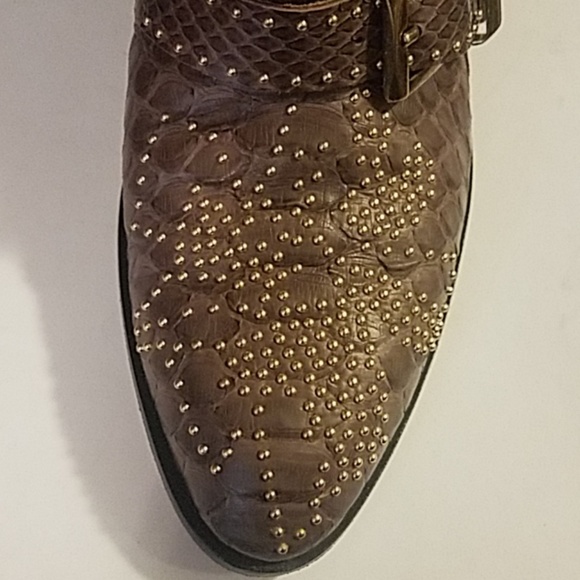 Chloe Susanna brown python booties - Picture 7 of 8